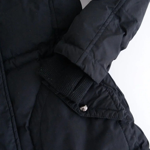 Sam Edelman Black Parka with Faux Fur Trim Hood Size Small - Picture 7 of 15